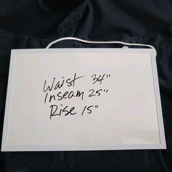 COS Pleated Barrel Leg Pants Womens 12 Navy Blue Cotton Baggy Loose Relaxed - Picture 8 of 8